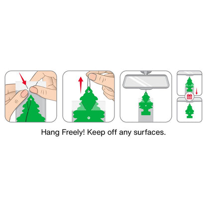 Auto Air Freshener, Hanging Card, Black Ice Fragrance 3-Pack