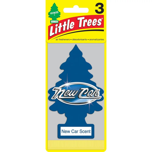 Auto Air Freshener, Hanging Card, New Car Scent Fragrance 3-Pack